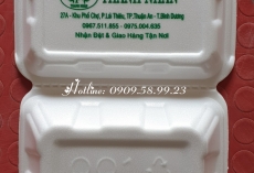 Nhận in thông tin lên hộp xốp đựng thức ăn tại TpHCM